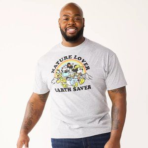 Disney's Mickey & Minnie Men's Big & Tall 3XB Nature Lover Earth Saver Tee